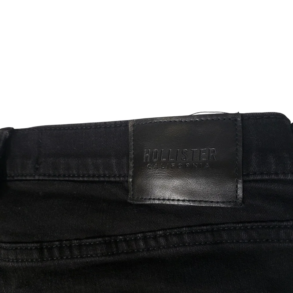 Hollister Mens Stacked Skinny Advanced Stretch Black Jeans 34x32 Denim Pants